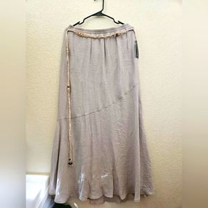 Women's Smocked Midi A-Line long Skirt - A New Day